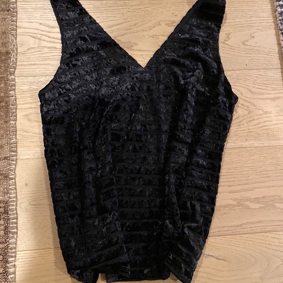 CHELSEA 28 BURNOUT LINED DRESSY BLOUSE - Picture 2 of 5